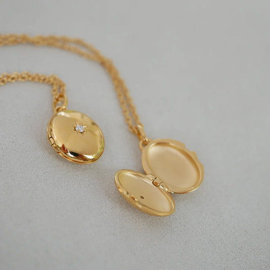 Rounded Lotus Locket Pendant