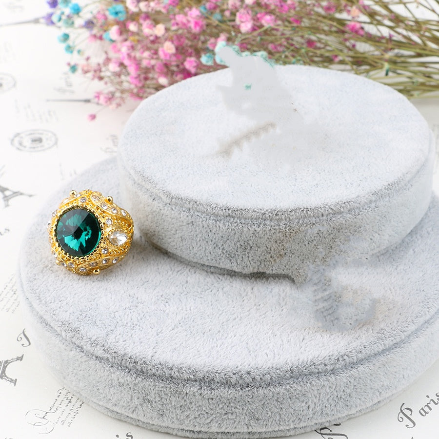 Retro Crown Ring Satellite Stone