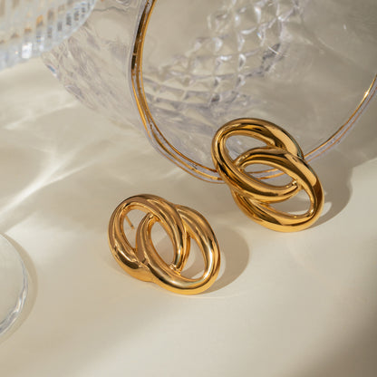 Twist Gold Earrings