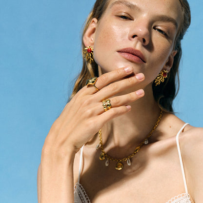 Pacifica Gold Seashell Necklace