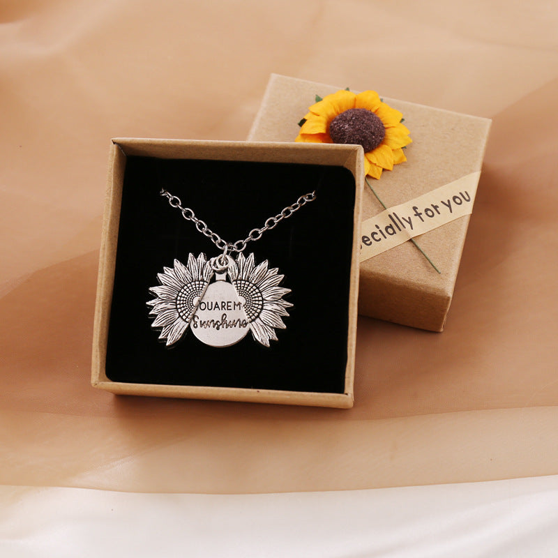 Sunflower Pendant Necklace