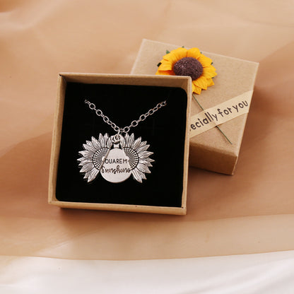 Sunflower Pendant Necklace