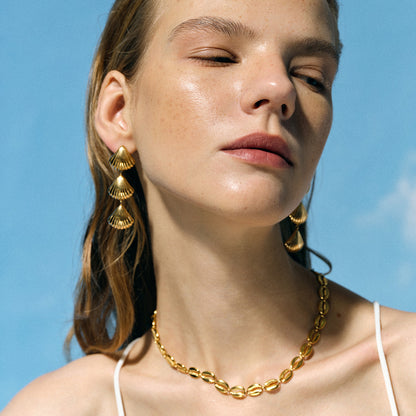 Pacifica Gold Seashell Necklace