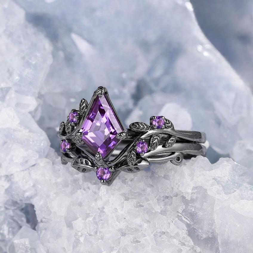 Irregular Diamond-shaped Ring