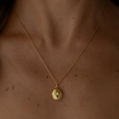 Rounded Lotus Locket Pendant