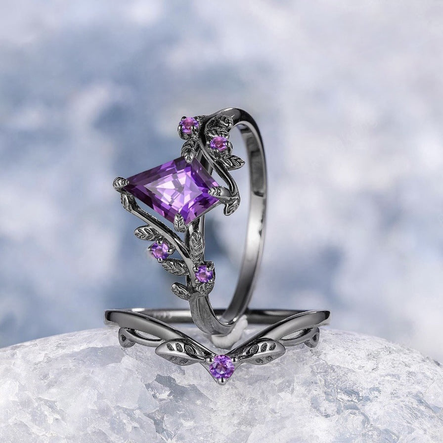 Irregular Diamond-shaped Ring